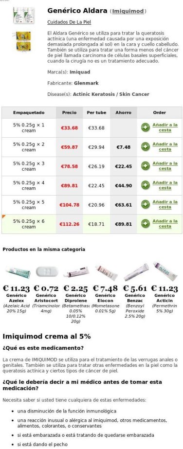 Comprar aldara en línea