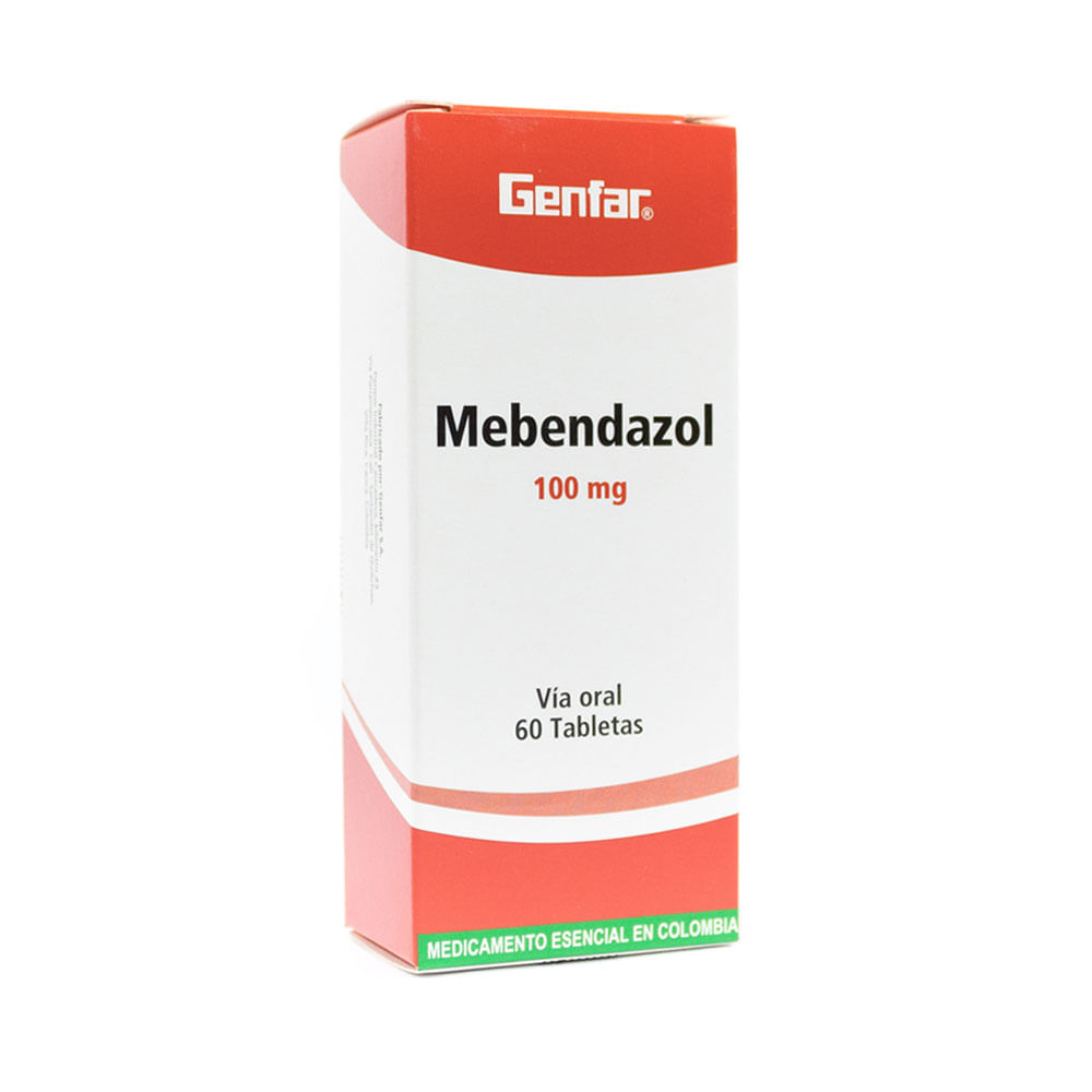 mebendazol de 100mg en niños