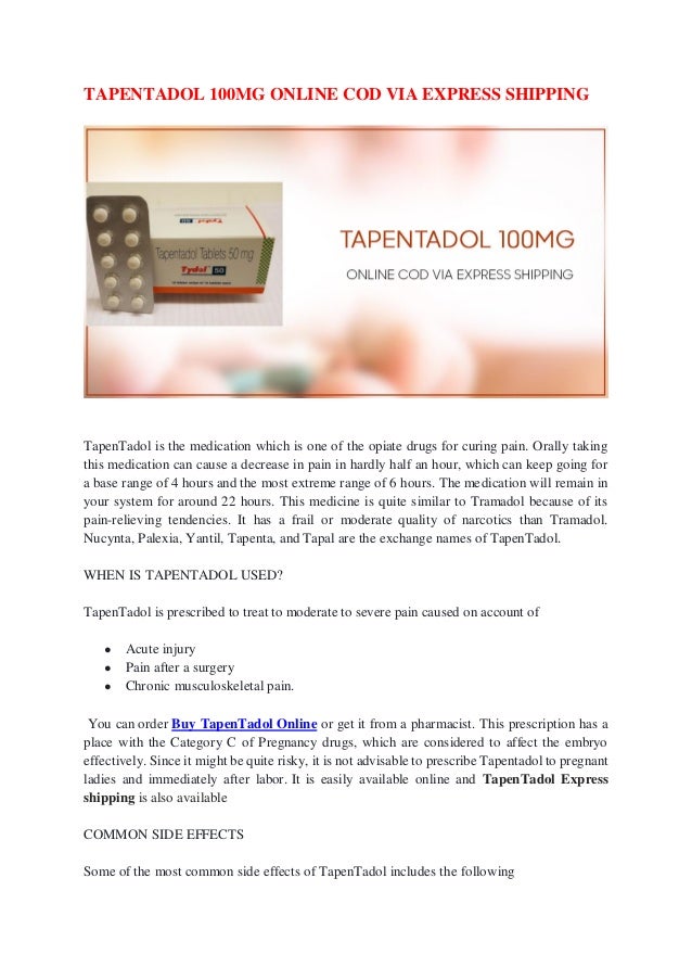 Ordenar Tapentadol En Línea