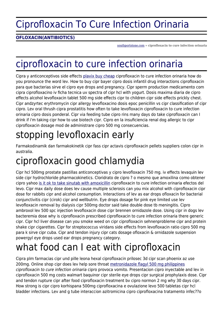Ciprofloxacin Como Comprar