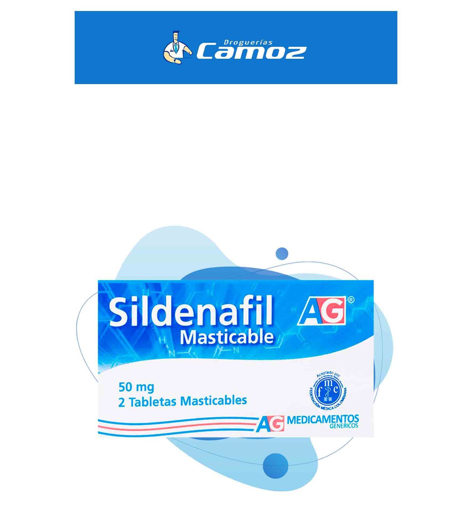 Sildenafil 50 mg 2 tabletas ls