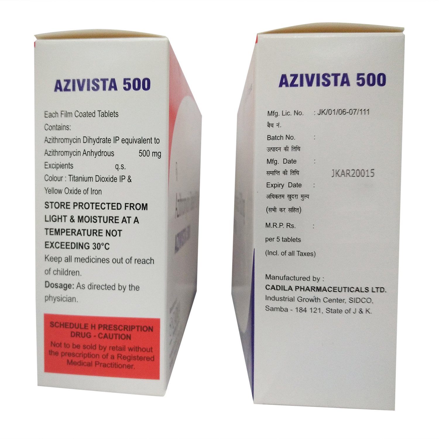 Azithromycin 500 Mg Cadila