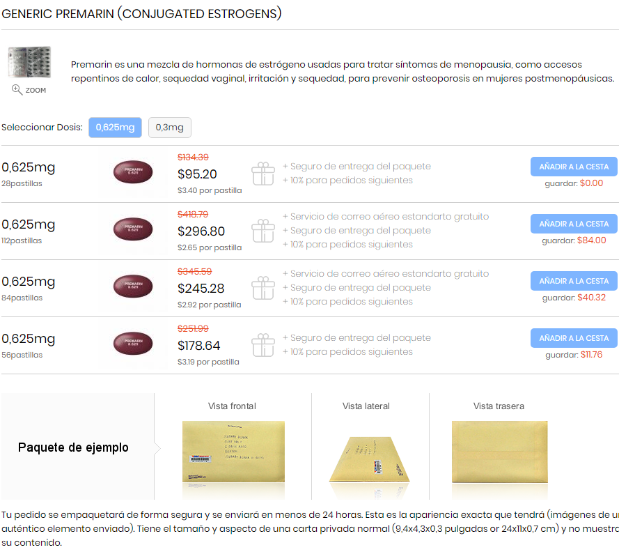 Pedido premarin en línea