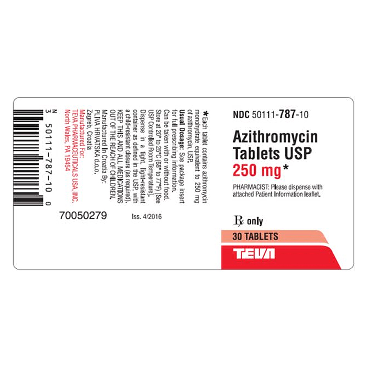 Azithromycin 100 mg/5cc