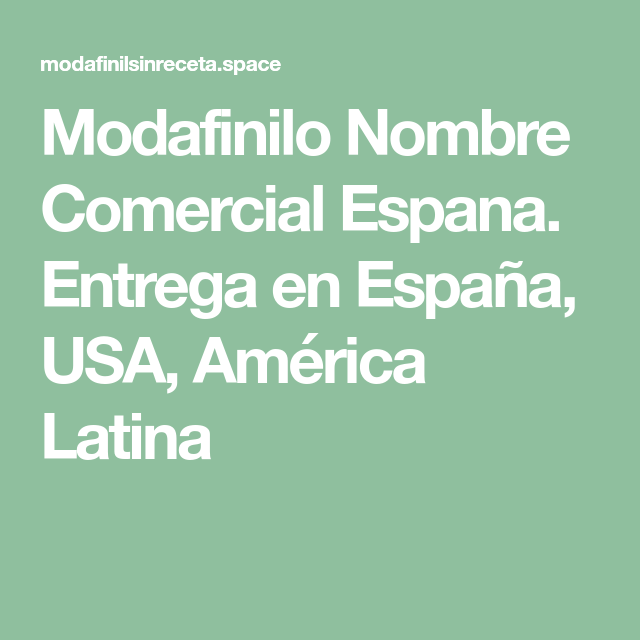 Modafinilo españa