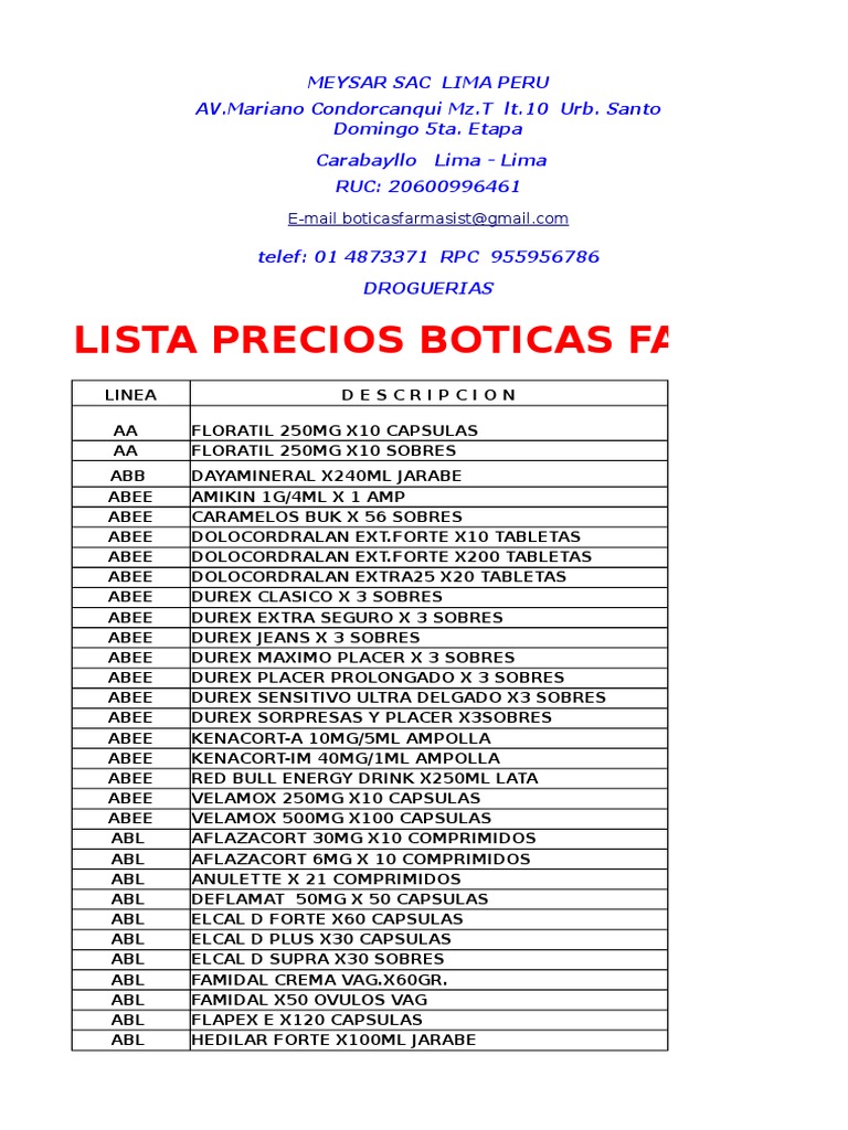 mebendazol compuesto precio