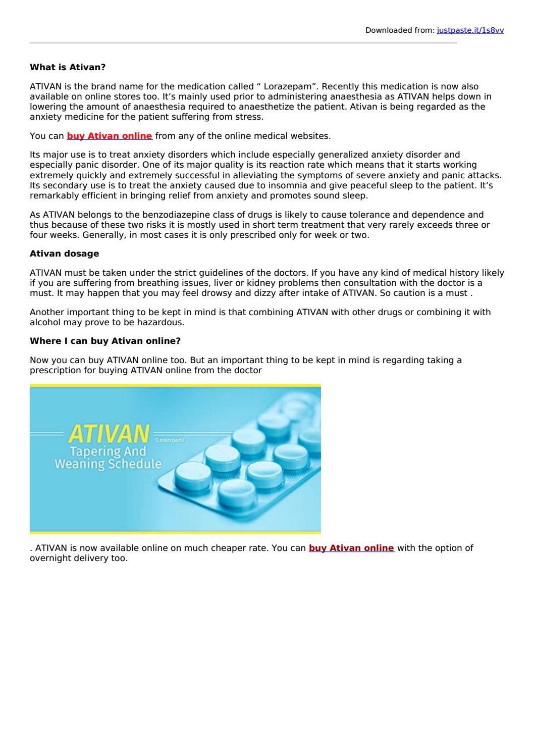 ativan on-line