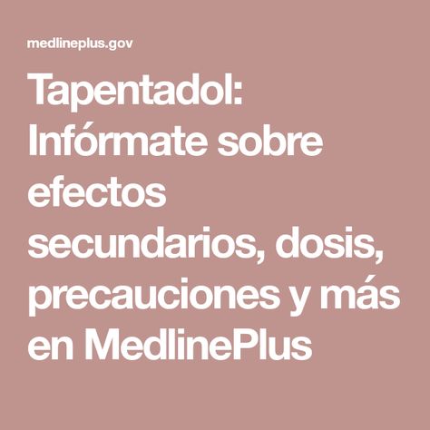 Tapentadol Más Barato