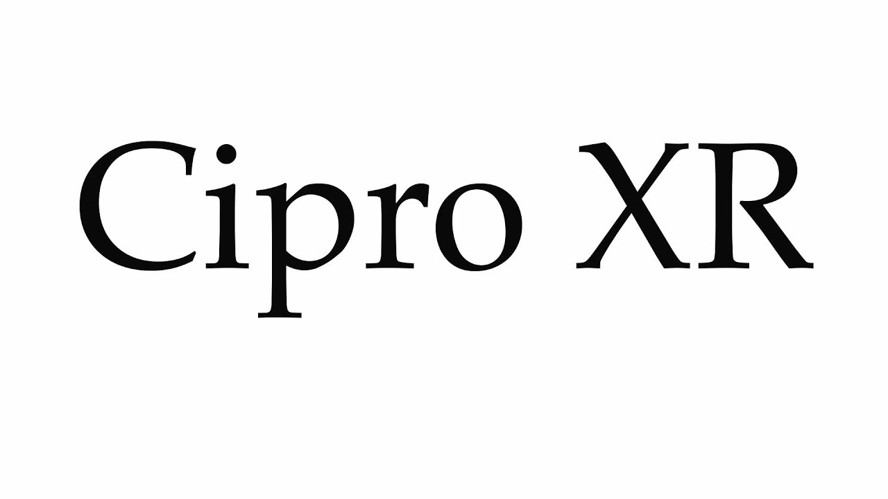 Cipro xr tabletas precio
