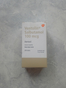 ventolin salbutamol 100 mcg aerosol precio