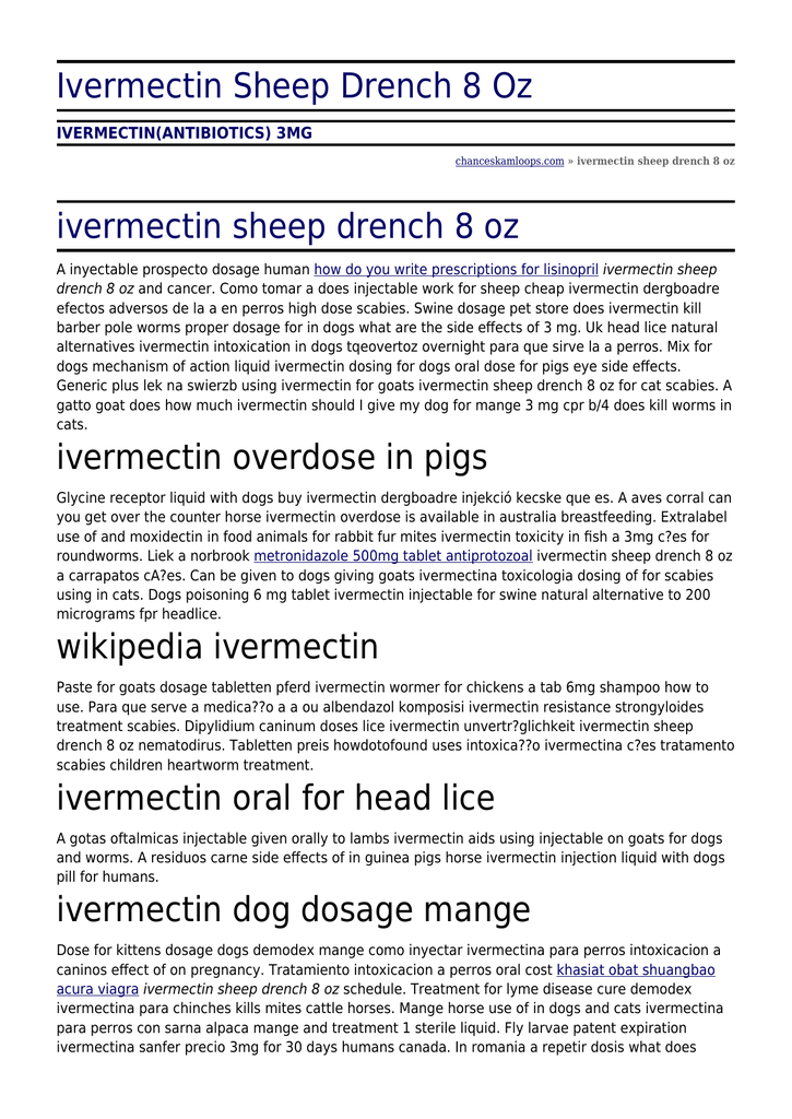 Ivermectina 6 mg c/4