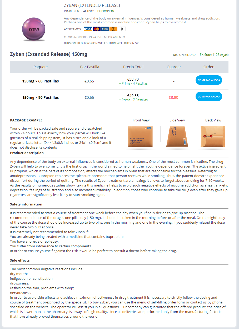 Zyban Comprar Sin Receta