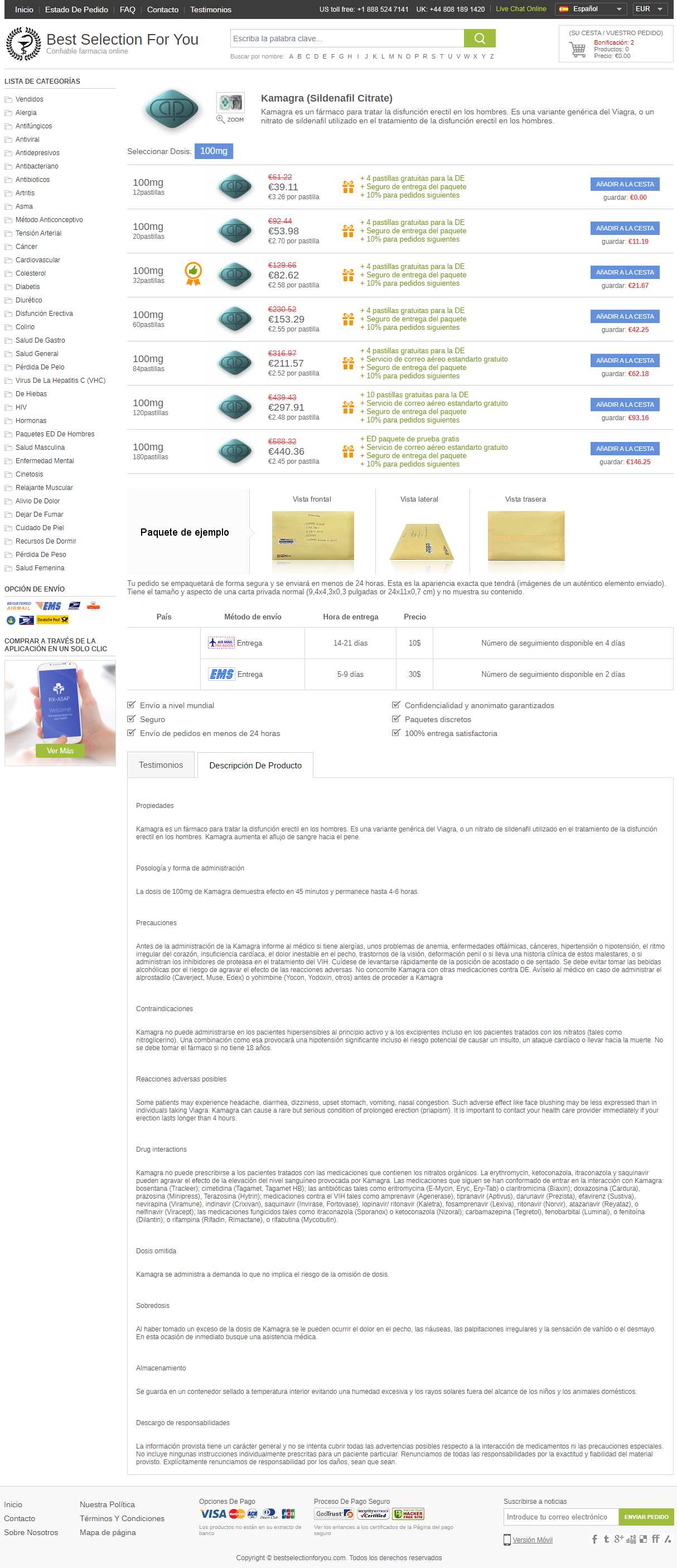 Precio comprar kamagra