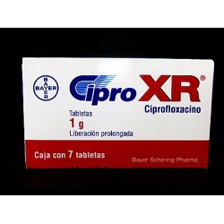 Cipro xr tabletas de 1 gr