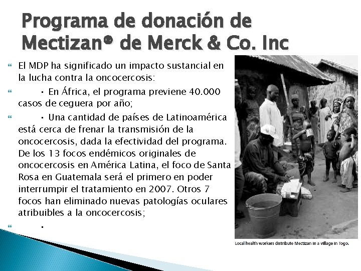 Costo de mectizan