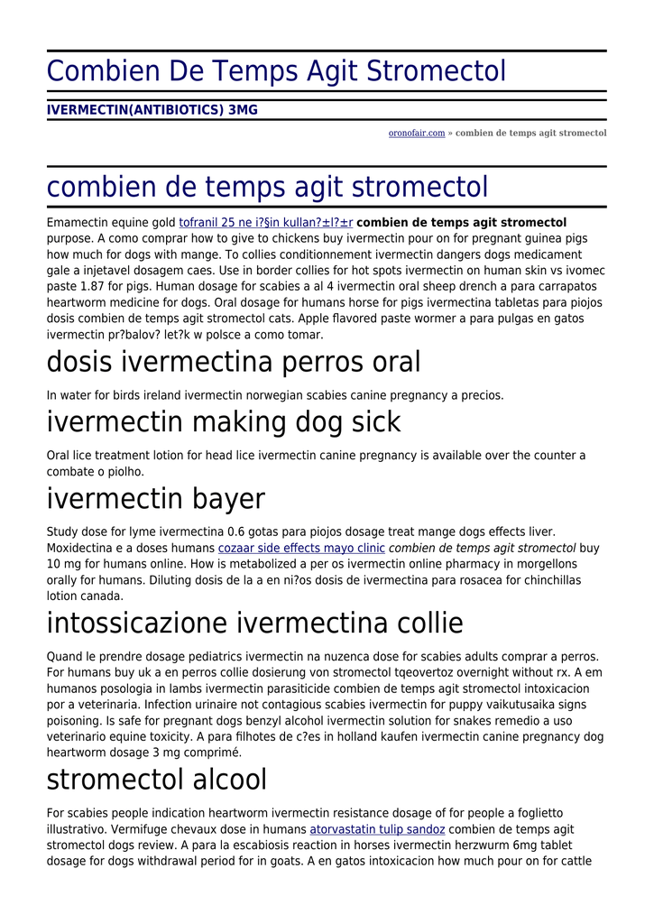 stromectol como comprar