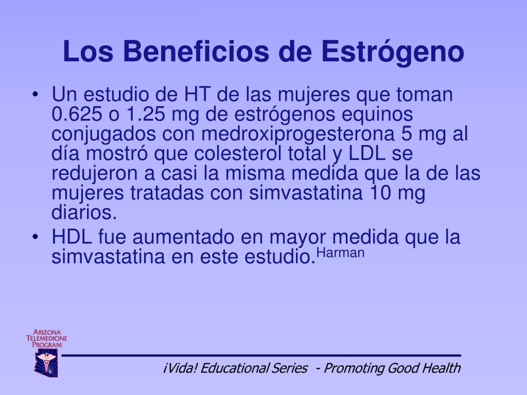 Estrógenos conjugados orden
