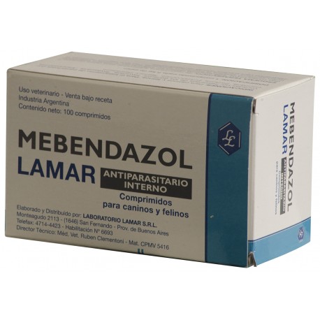 Mebendazol comprimidos precio