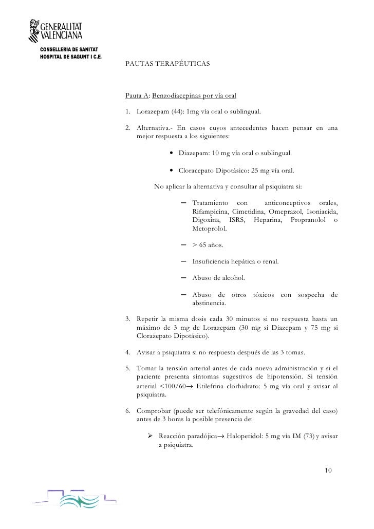 Orden de ativan