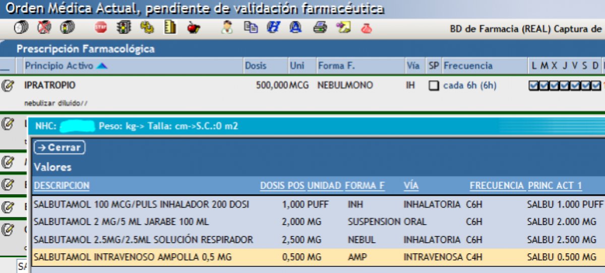 Orden De Salbutamol