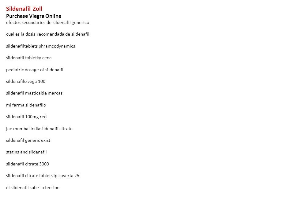 Sildenafilo Genéricos