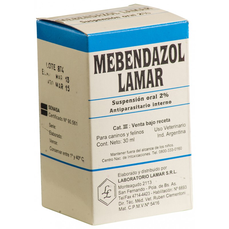 Venta de mebendazol